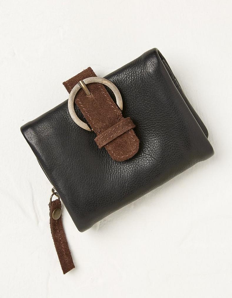 Feature Buckle Leather Purse, Bags & Wallets
